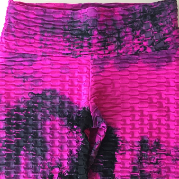 NEW Brazilian Tie Dye 3D Legging Honeycomb Bubble - Picture 2 of 8